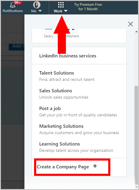 create a company page on LinkedIn