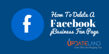 how to delete a facebook business fan page