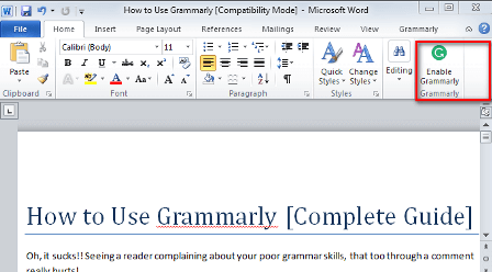 grammarly for microsoft-office