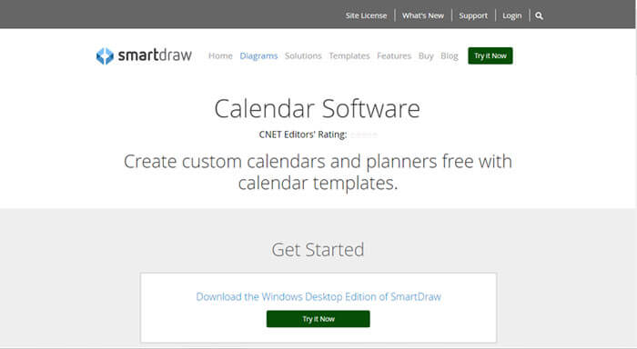 SmartDraw Calendar Software