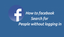 Facebook Search for People Without Logging In