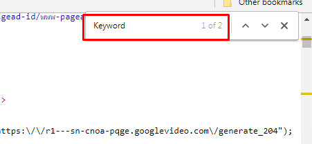 browser Find Feature