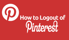 how to logout of Pinterest