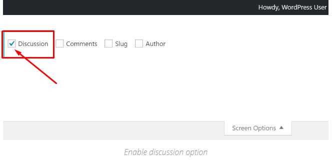Discussion option
