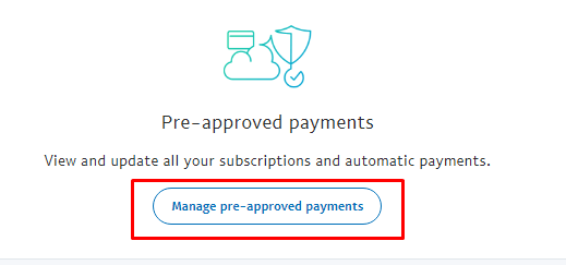 Manage pre-approved payments