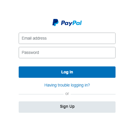 Login PayPal