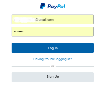 sign in paypal