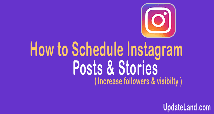 how to schedule Instagram posts
