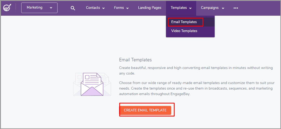 Engagebay email templates