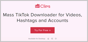 Qoob clips TikTok video downloader