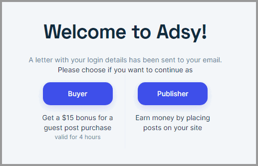 Adsy Registration