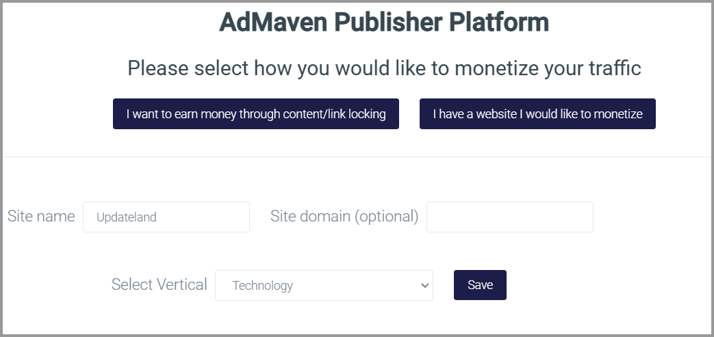 Admaven publisher platform