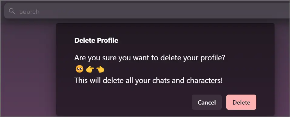 Delete Janitor AI account